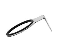 DEARMAMY support de sèche-cheveux support de support de séchoir à souffler mur debout porte-outils pour cheveux de salle de bain support sèche-cheveux pré-percé Acier inoxydable Silver