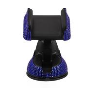 DEARMAMY Support de Téléphone Voiture Bling, Rotation Complète, Bleu