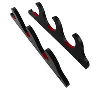 DEARMAMY Support Mural pour 3 Battes de Baseball Noir en Panneau MDF avec Revêtement Anti-dérapant, Présentoir de Rangement Compact pour Batte de Sport, pour Salle de Sport et Organisation