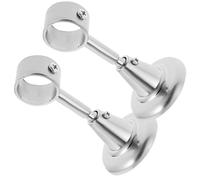 DEARMAMY Supports de Tringle à Rideaux en Aluminium et Fer 28 Mm, Lot de 2 Supports à Fixation Plafond, pour Rideaux et Stores Verticaux, Montage Polyvalent Mural ou Plafond,