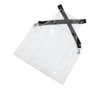 DEARMAMY Tablier De Salon De Coiffure Transparent Imperméable Avec Poches 60 Cm Réglable Pour Et Particuliers Travail à Domicile Salon