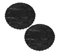 DEARMAMY Tapis de Saut de Rechange Stabilité Risques de Blessures 2 Pièces 36 Anneaux en V, Haute Élasticité pour Trampoline Rond en PP pour Usage Intérieur