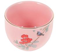 DEARMAMY Tasse à Thé Chinoise en Céramique Rose, Coupe Créative Maison