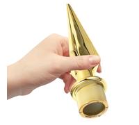 DEARMAMY Tête de Mât de Drapeau en Plastique Or Décorative pour Clôture et Mât, Design Élégant et Créatif pour Décoration de Bienvenue ou Conférence