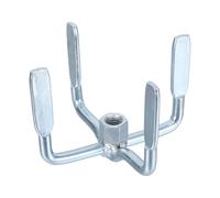 DEARMAMY Tête de Mélangeur en Alliage D’Aluminium Robuste pour Bétonnière - Accessoire de Remplacement 1 Pièce - Pale de Mélange Renforcée pour Malaxeur à Mortier Compatible Perceuse