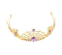 DEARMAMY Tiara Couronne D'halloween Couronne De Princesse De Casque Bandeau Toile D'araignée Diadème D'or Doré Métalliques