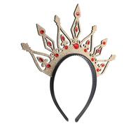 DEARMAMY tiare diadème de diamant Couvre-chefs de mariée couronnes baroques pour femmes couronne de strass de mariée de mariage Couronne de femmes tissu non tissé Golden