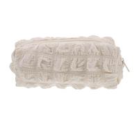 DEARMAMY Trousse De Maquillage Lève-Couvercle De Toilette Filtre avec Couvercle Plateau De Teinture pour Les Cheveux Filtre à Capsules Couvercle De Pot Spécial Polyester Beige