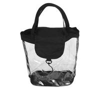 DEARMAMY Trousse De Toilette Transparente Et Imperméable Pochette Cosmétique De Voyage avec Fermeture à Cordon Et Bouton Magnétique Organisation Facile pour Produits De Toilette Et Cosmétiq