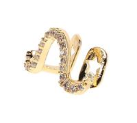 DEARMAMY Un Appareil Grilles Pour Vos Dents Gril Pour Les Dents Fausses Dents De Vampire Dents D'argent De Dents En or Chaîne De Diamants Rétractables Golden Cuivre