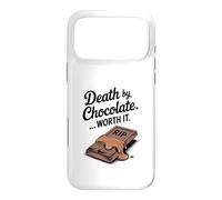 Death by Chocolate Worth It Funny Halloween Coque pour iPhone 17 Pro Max