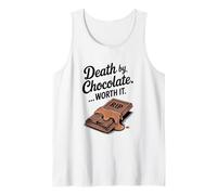 Death by Chocolate Worth It Funny Halloween Débardeur