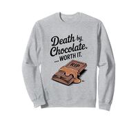 Death by Chocolate Worth It Funny Halloween Sweatshirt