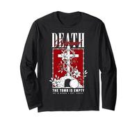 Death Defeated Art Moderne Vintage chrétien Gothique Pâques Art Manche Longue