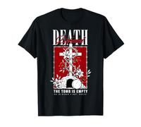 Death Defeated Art Moderne Vintage chrétien Gothique Pâques Art T-Shirt