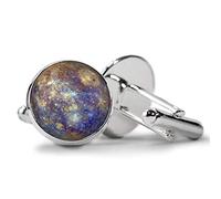 Death Devil Bijoux Planet Mercury - Boutons de manchette avec image d'art, Métal