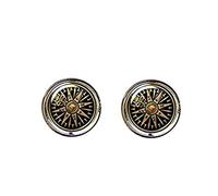 Death Devil Boutons de manchette faits à la main, boussole, bijoux boussole, accessoire cadeau d'amour, Métal