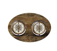 Death Devil Boutons de manchette faits à la main, boutons de manchette, boussole, accessoire de boussole, cadeau d'amour, métal, non précisé