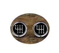 Death Devil Boutons de manchette faits à la main, boutons de manchette en forme de levier de vitesse, cadeau d'amour, Métal