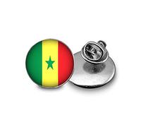 Death Devil Broche Drapeau Sénégal - Love the National Flag - Le Don des Patriots, Verre
