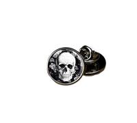 Death Devil Épinglette tête de mort, épingle à cravate tête de mort, accessoires crâne, Métal