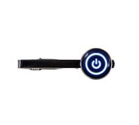 Death Devil Pince à cravate avec interrupteur marche/arrêt, cadeau geek, Bronze, Pas de gemme