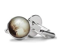 Death Devil Planet Pluto Jewelry Boutons de manchette avec image d'art, Métal