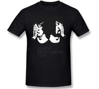 Death from Above 1979 Men's Fashion Short Sleeve T-Shirt Graphic Crewneck Tee Black Manches Courtes(Large)
