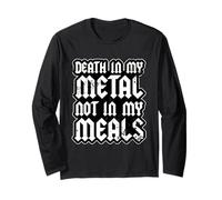 Death in My Metal Not My Meals Végétalien Death Metal Manche Longue