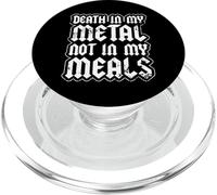 Death in My Metal Not My Meals Végétalien Death Metal PopSockets PopGrip pour MagSafe