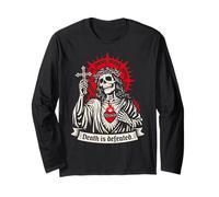 Death is Defeated Dark Christian Gothic Squelette Faith Goth Manche Longue