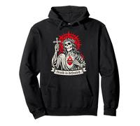 Death is Defeated Dark Christian Gothic Squelette Faith Goth Sweat à Capuche