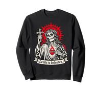 Death is Defeated Dark Christian Gothic Squelette Faith Goth Sweatshirt