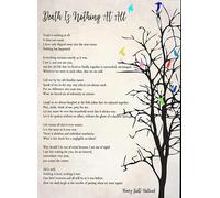 Death Is Nothing At All Poem by Henry Scott Holland Funeral Quote Canvas Wall Art for Home Office Poster Decor(Framed,16x24inch(40x60cm))