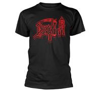 Death Life Will Never Last Homme T-Shirt Manches Courtes Noir XXL 100% Coton Regular/Coupe Standard