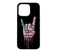 Death Metal Heavy Metal Music Drapeau américain Américain Drip Lover Coque pour iPhone 15 Pro Max