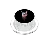 Death Metal Heavy Metal Music Drapeau américain Américain Drip Lover PopSockets PopGrip pour MagSafe
