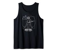 Death Metal I Heavy Metal Musique femmes & hommes Hard Rock de Vitruve I Metal Guitariste I Vitruvien Guitar Débardeur Noir T-Shirt Sans manche Unisex-Adultes S Classic Fit Tête de taureau Tube