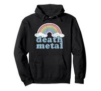 Death Metal Music Rainbow Funny Metalhead Musicien Vintage Sweat à Capuche