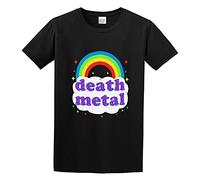 Death Metal Rainbow Top Rock Festival Parody O-Neck 100% Cotton Short Sleeve Unisex T-Shirt M