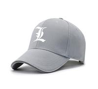 Death No. te Casquette baseball homme, avec Visiere Hiver Automne Printemps Ete Printemps-ete, Respirant pour Outdoor, Golf, voy.age et Style Hip Hop, Réglable(Light gray)