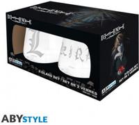 DEATH NOTE 2 Ensemble de verres Kira & L