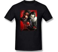 Death Note 3D Print Short Sleeve Fashion T Shirt for Men 100% Cotton Manches Courtes(XX-Large)
