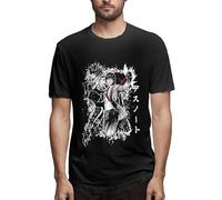Death Note Men's T-Shirt Fashion Short Sleeve Black Manches Courtes(Large)