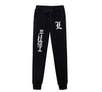 Death Note Pantalons de survêtement Anime Death Note Yagami léger Taille élastique Cordon Sport Pantalon de Jogging pour Hommes Femmes Adolescents