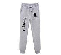 Death Note Pantalons de survêtement Anime Death Note Yagami léger Taille élastique Cordon Sport Pantalon de Jogging pour Hommes Femmes Adolescents