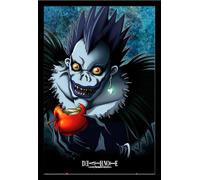 Death Note - Poster - Apple + cadre amovible, Shinsuke® Maxi MDF noir, vitre acrylique