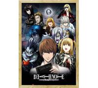 Death Note - Poster - Collage + cadre amovible, Shinsuke® Maxi MDF hêtre, vitre acrylique