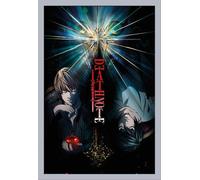 Death Note - Poster - Duo + cadre interchangeable, Shinsuke® Maxi MDF argenté, vitre acrylique