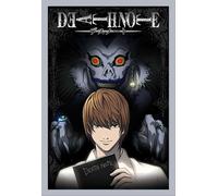Death Note - Poster - From The Shadows + cadre amovible, Shinsuke® Maxi MDF argenté, vitre acrylique